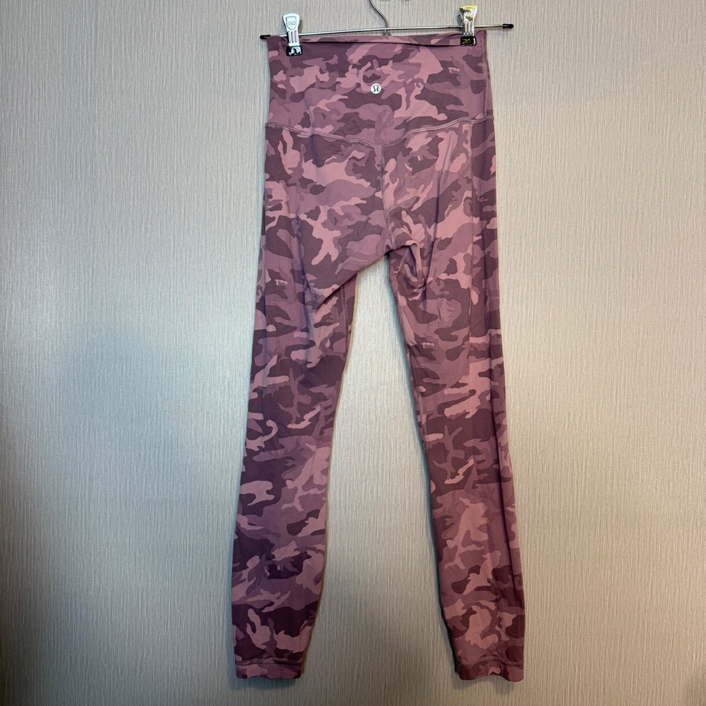 Lululemon Align Pant II 25" Incognito Camo Pink Taupe Multi Size 4 - Picture 5 of 8
